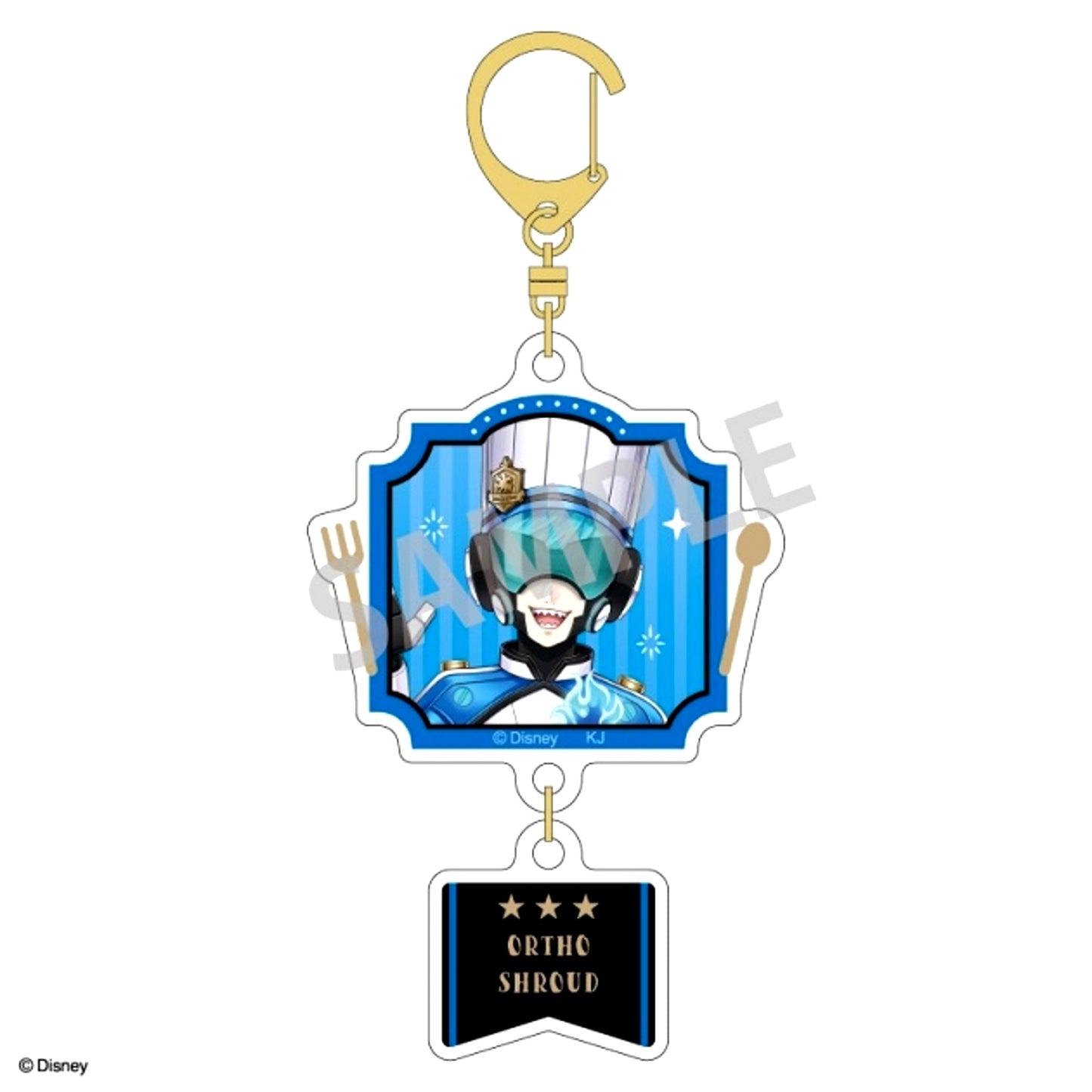 Disney Twisted-Wonderland Double Parts Acrylic Keychain Ortho Shroud/Master Chef ver. [NEW]