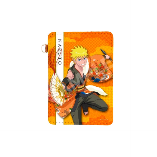 NARUTO Shippuden Enbu ver. Leather Pass Case / 01 Naruto Uzumaki [NEW]