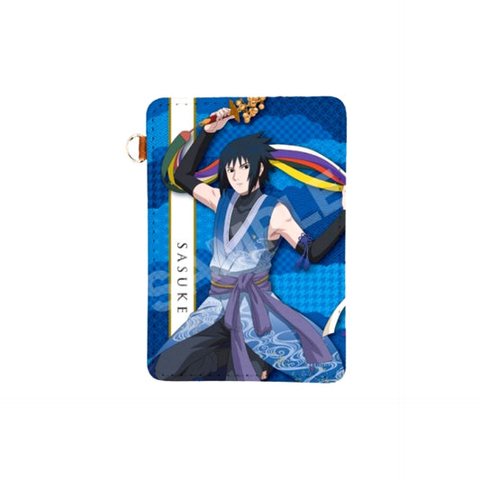 NARUTO Shippuden Enbu ver. Leather Pass Case /02 Sasuke Uchiha [NEW]