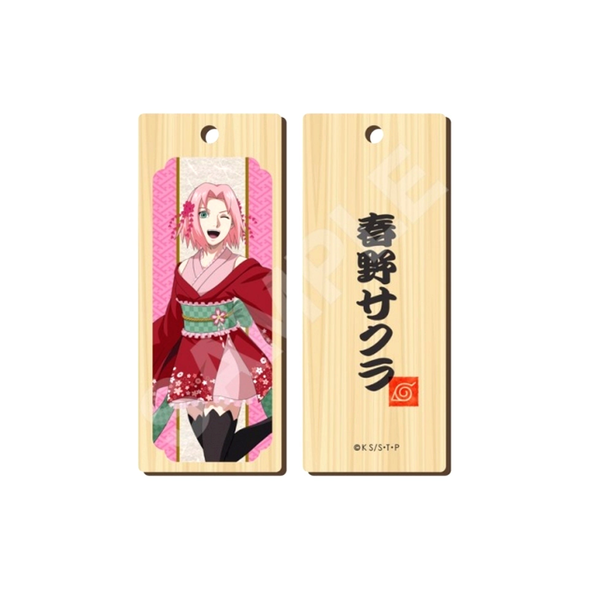 NARUTO Shippuden Enbu ver. Wooden Tag Strap /03 Sakura Haruno [NEW]