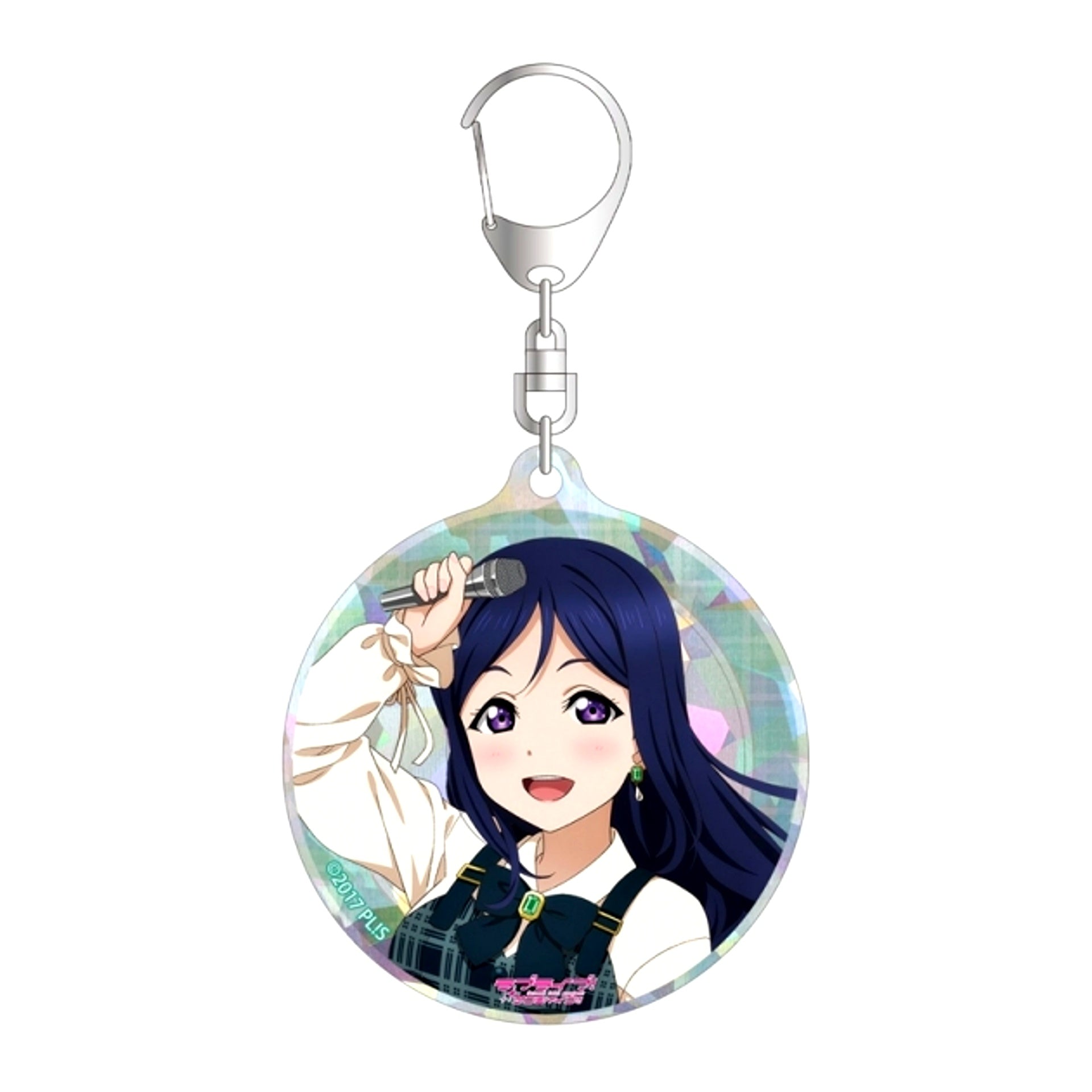 Love Live! Sunshine!! Newly Drawn Kanan Matsuura Check One Piece Costume ver. Hologram Acrylic Keychain Goods - Keychain [NEW]