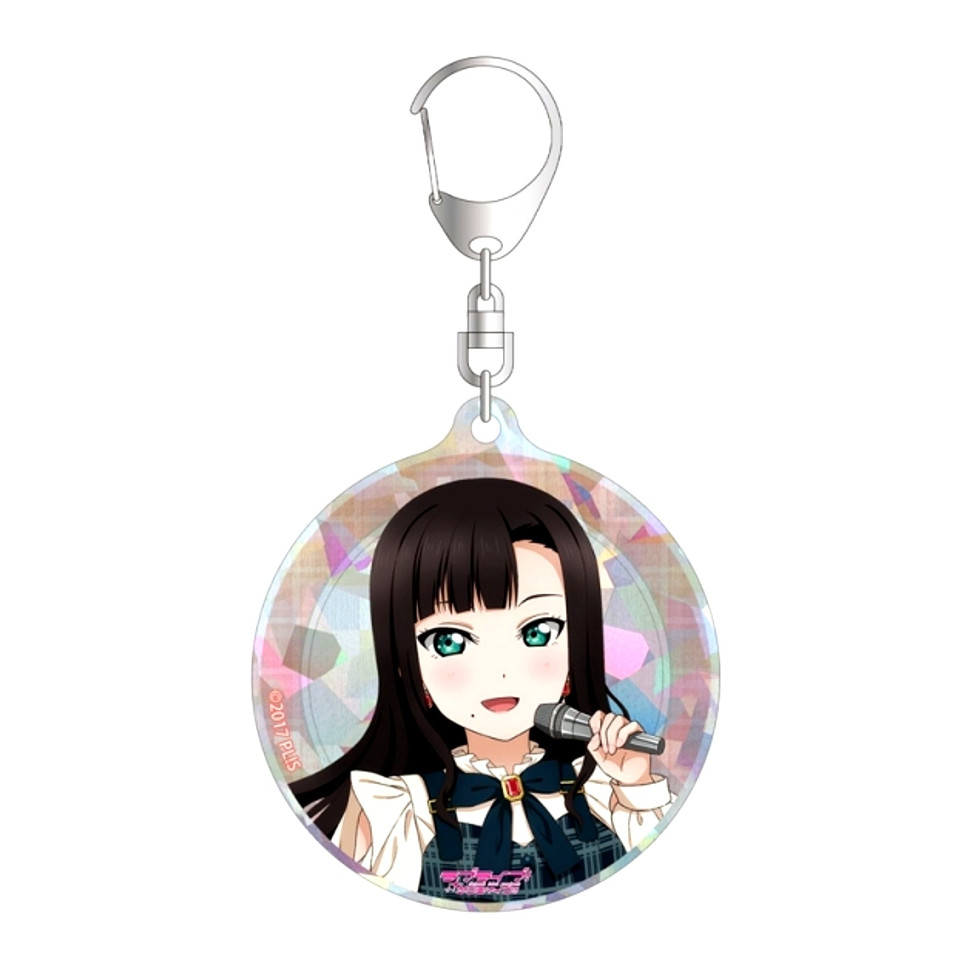Love Live! Sunshine!! Newly Drawn Daiya Kurosawa Check One Piece Costume ver. Hologram Acrylic Keychain Goods - Keychain [NEW]