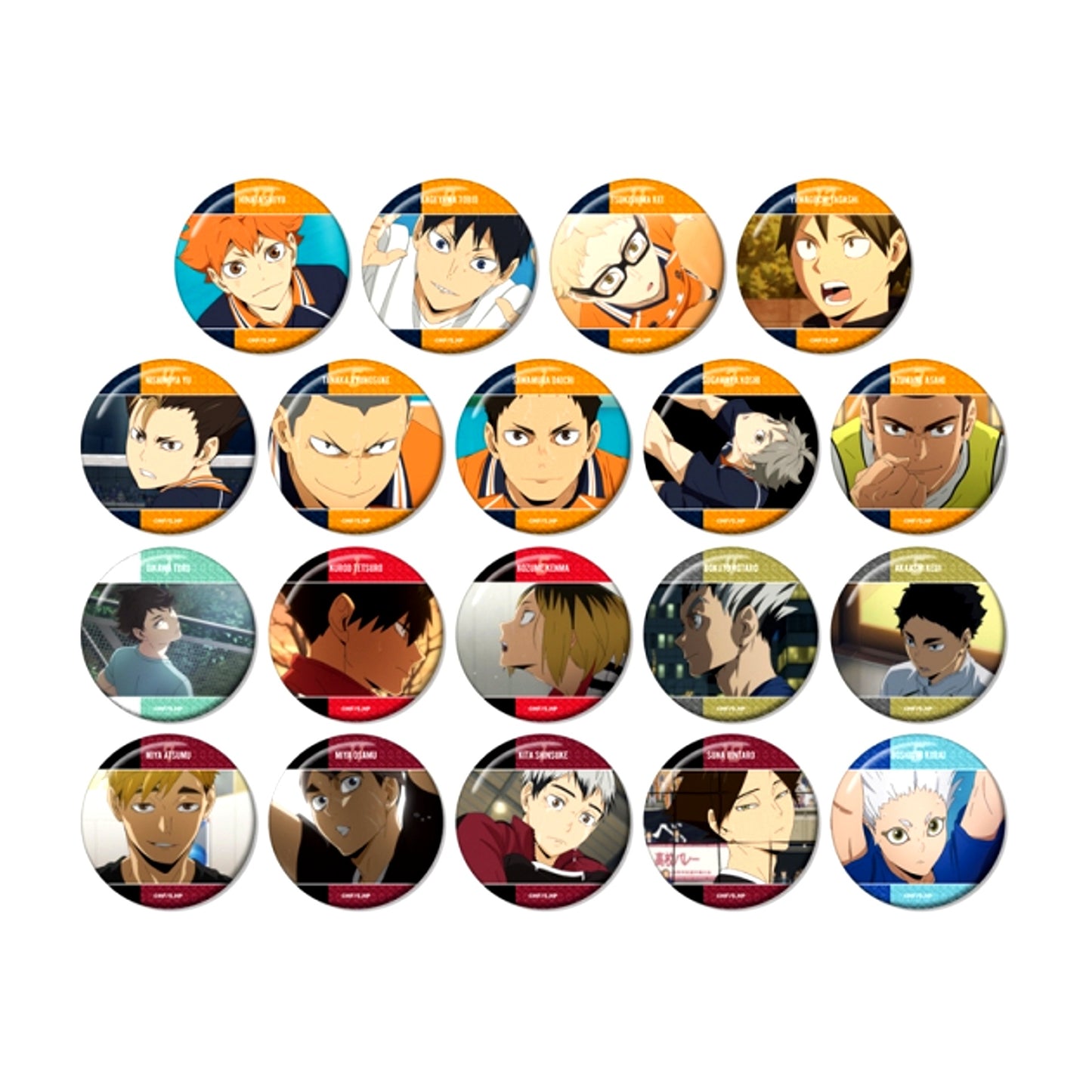 Haikyu!! Trading Scene Shot Glitter Button Goods - Bache animate Limited with animate with Benefits Bonus [NEW]