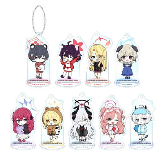 Blue Archive Trading Chibi Chara Acrylic Stand Keychain Goods - Keychain [NEW]
