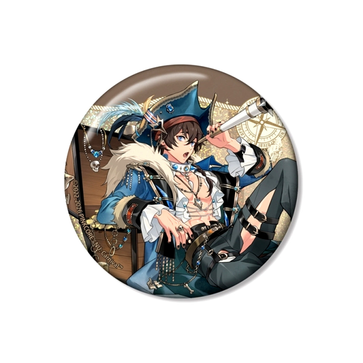 NU: Carnival Garu Rondo of the Mist ver. 75mm Hologram Can Badge [NEW]