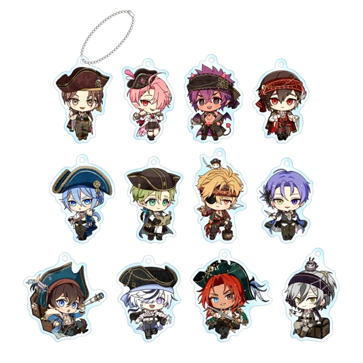 NU: Carnival Trading Chibi Character Pirate ver. Acrylic Keychain [NEW]