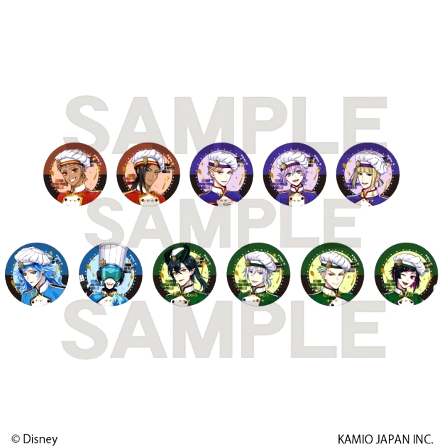 Disney: Twisted-Wonderland Random Foil Stamped Button vol.2 Master Chef Goods - Bache with animate with Benefits Bonus [NEW]