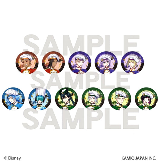 Disney: Twisted-Wonderland Random Foil Stamped Button vol.2 Master Chef Goods - Bache with animate with Benefits Bonus [NEW]