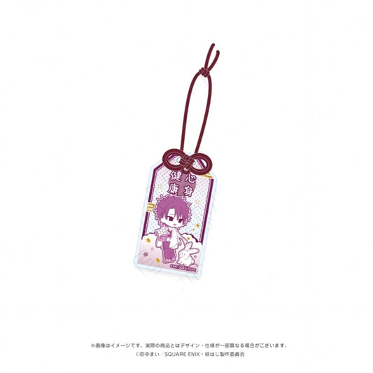 TV Anime "A Terrified Teacher at Ghoul School!" <Moon Viewing> Omamori-style Foil Stamped Acrylic Charm (Takahashi Akira) [NEW]