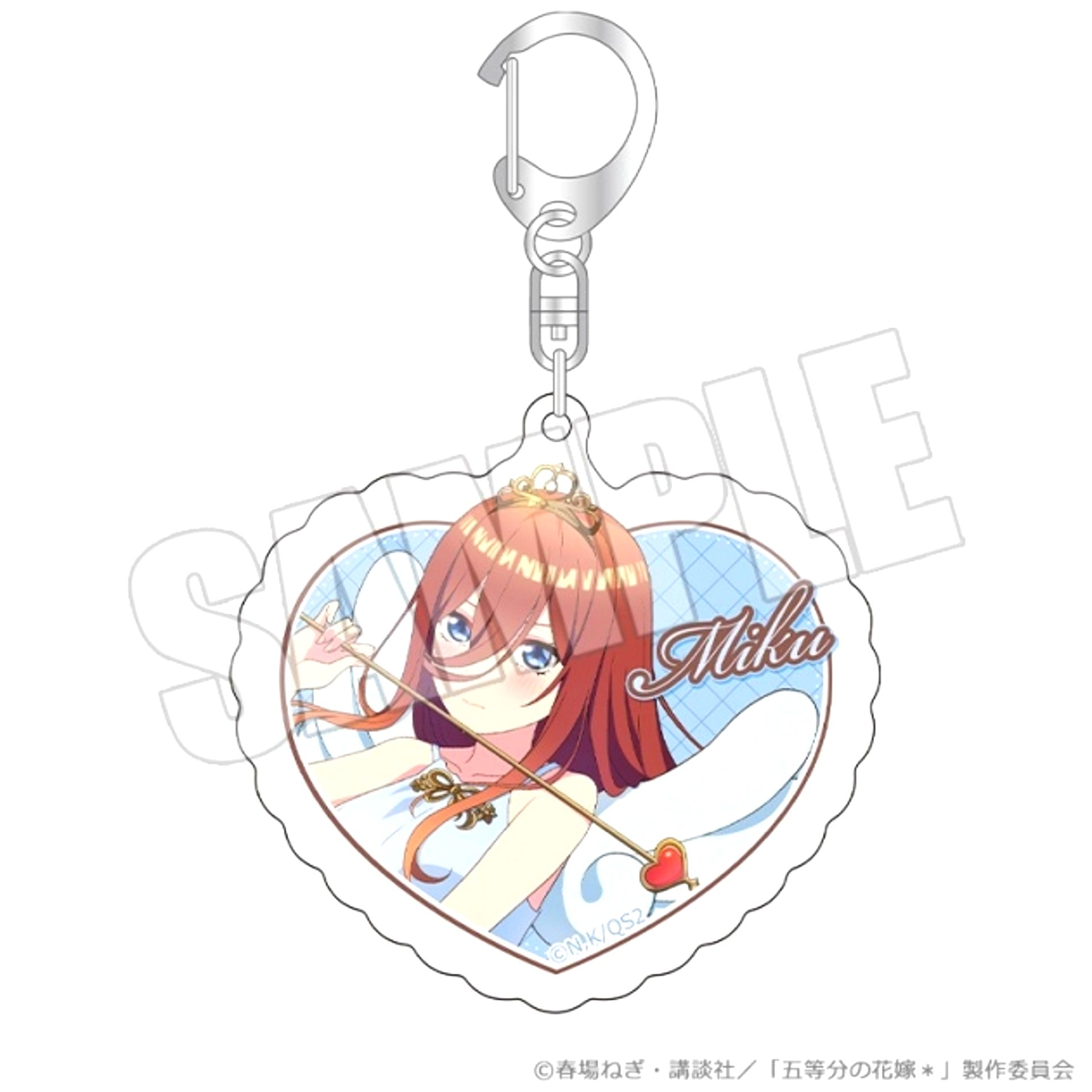 The Quintessential Quintuplets* Heart-Shaped Acrylic Keychain <Valentine Bullet Miku> [NEW]