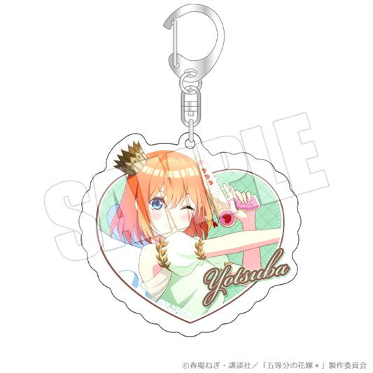 The Quintessential Quintuplets* Heart-Shaped Acrylic Keychain <Valentine Bullet Yotsuba> [NEW]