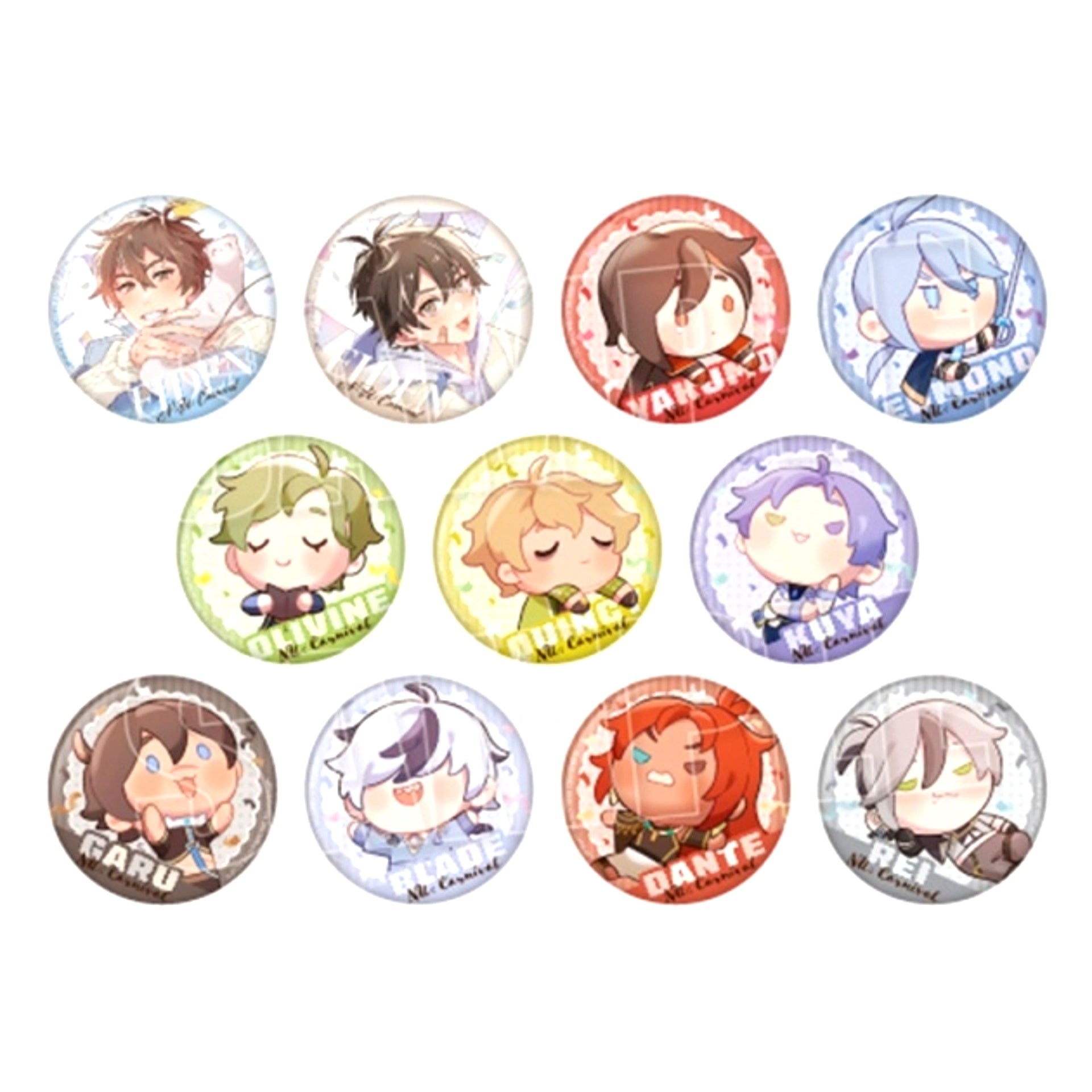 NU: Carnival Trading Can Badge (Together with Plushie ver.) Animate Limited (Reissue) [NEW]