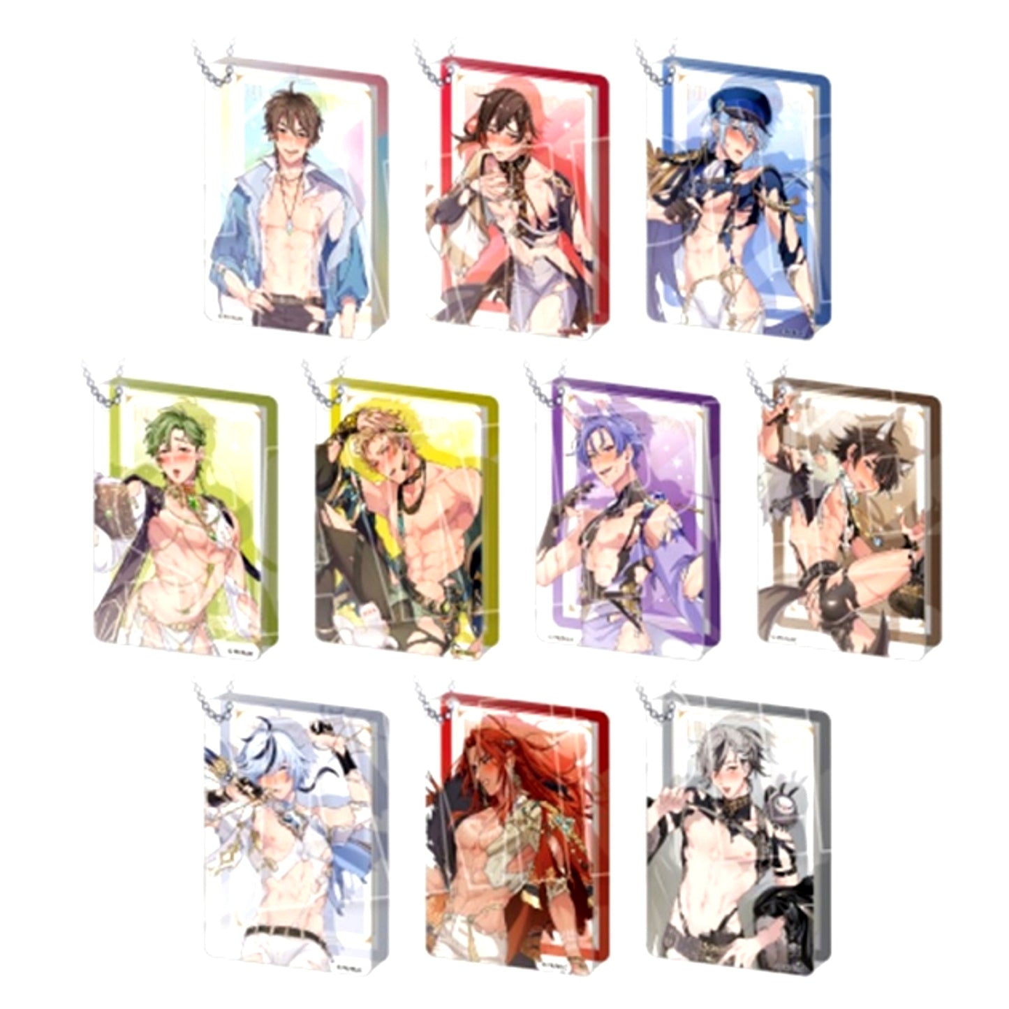 NU: Carnival Trading Acrylic Block Keychain <<SSR (Torn Clothes) ver.>> Animate Limited (Reissue) [NEW]