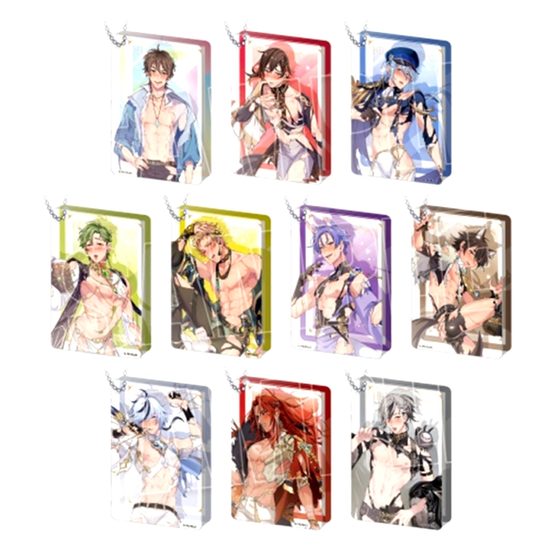 NU: Carnival Trading Acrylic Block Keychain <<SSR (Torn Clothes) ver.>> Animate Limited (Reissue) [NEW]
