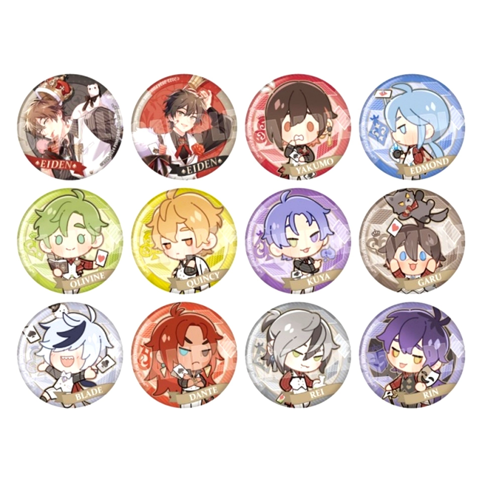 NU: Carnival Trading Can Badge (Playing Card ver.) Animate Limited (Reissue) [NEW]