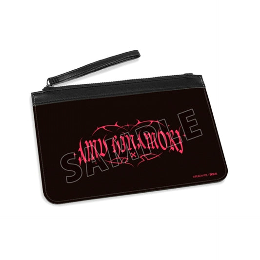 "Shugo Chara!" Amu Hinamori ar-Unity Motif Pattern PU Leather Flat Pouch [NEW]
