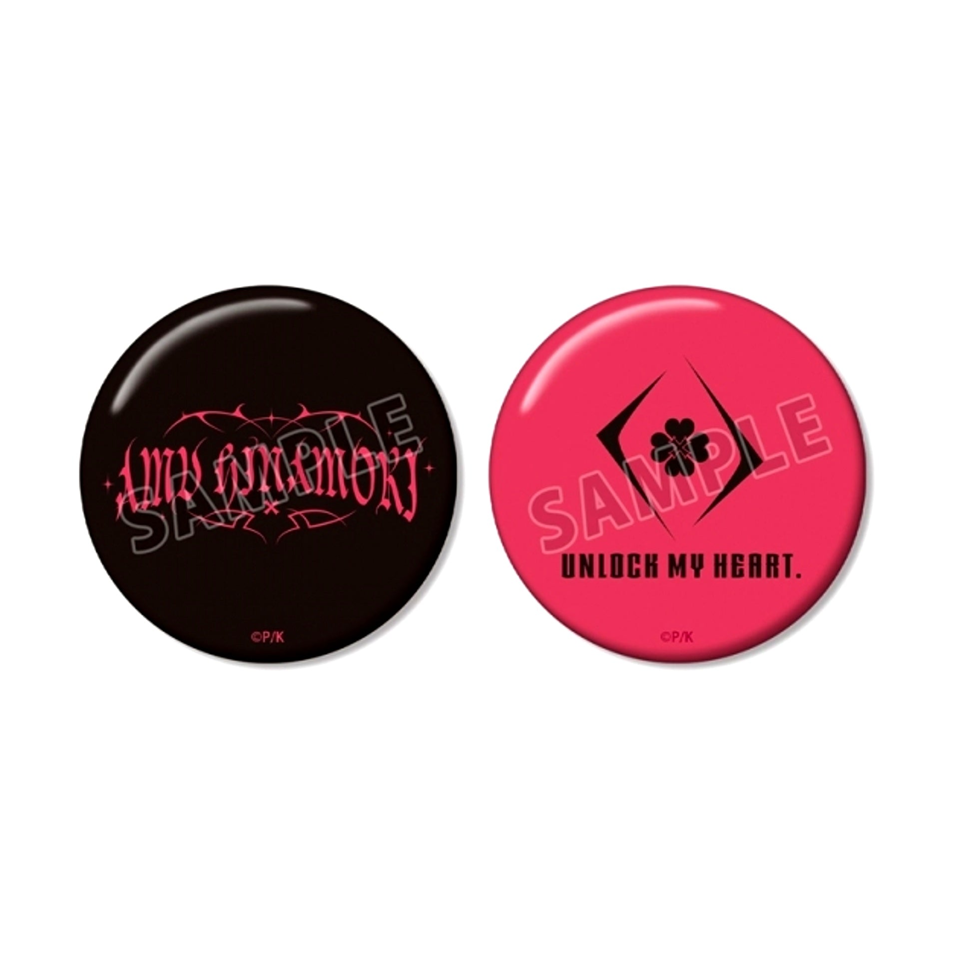 Shugo Chara! Amu Hinamori ar-Unity Motif Design Can Badge Set of 2 [NEW]