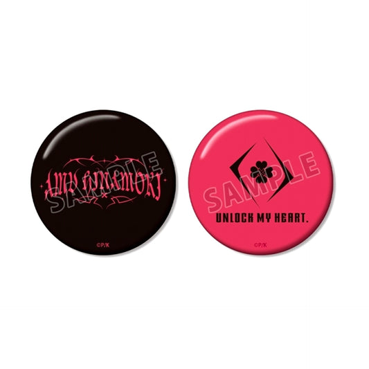 Shugo Chara! Amu Hinamori ar-Unity Motif Design Can Badge Set of 2 [NEW]