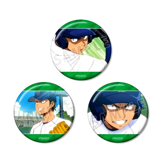 TV Anime "Ace of Diamond act II -Second Season-" Youichi Kuramochi Scene Photo Can Badge Set of 3 [NEW]