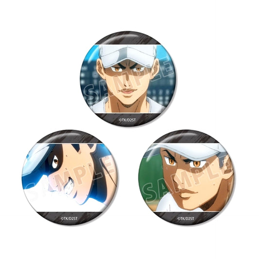 TV Anime Ace of Diamond act II -Second Season- Kosei Amahisa Scene Photo Can Badge Set of 3 [NEW]