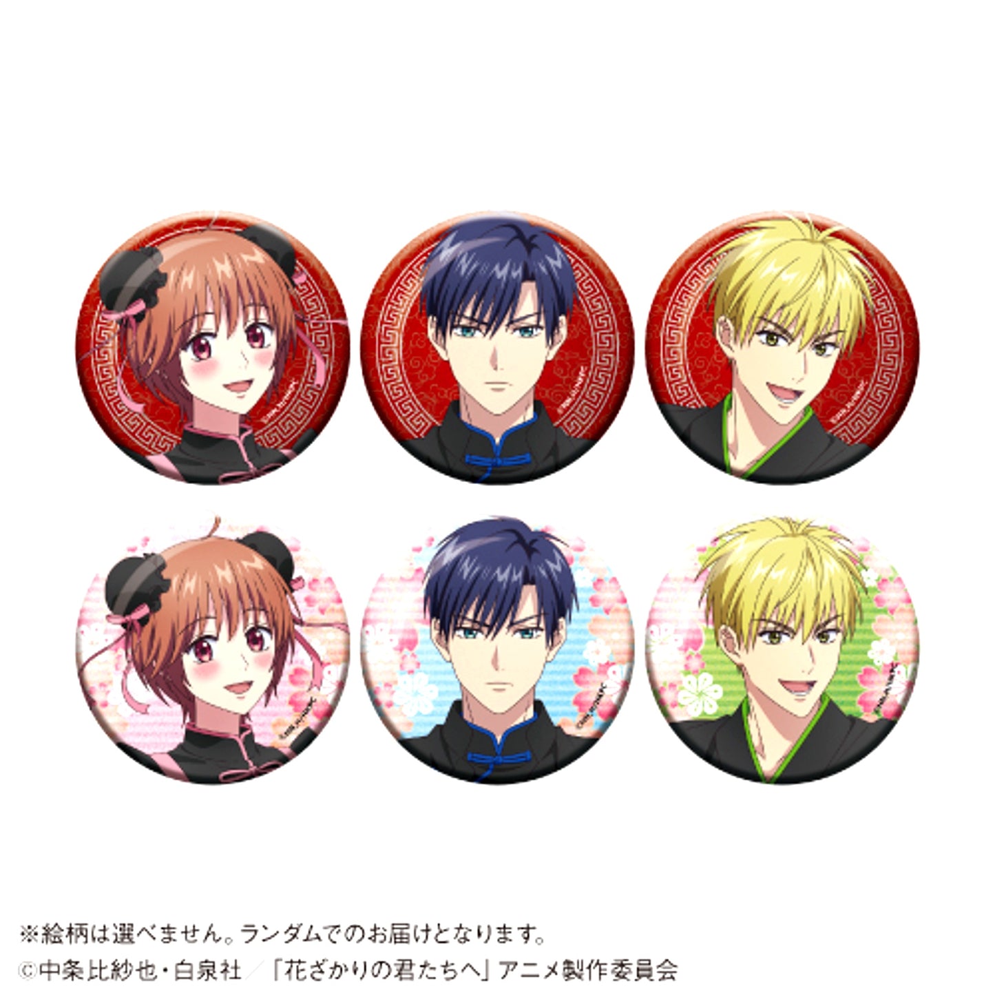 Anime Hana-Kimi: For You in Full Blossom Trading Glitter Button Goods - Bache Karaoke no Tetsujin Collaboration [NEW]
