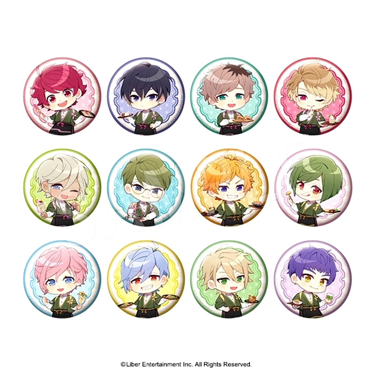 A3! Trading Can Badge Japanese-Style Cafe Mini Character ver. Type A [NEW]