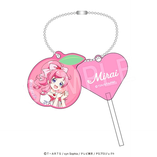 Pretty Series Heart Candy Keychain Fruits gingham ver. Mirai Momoyama Goods - Keychain [NEW]