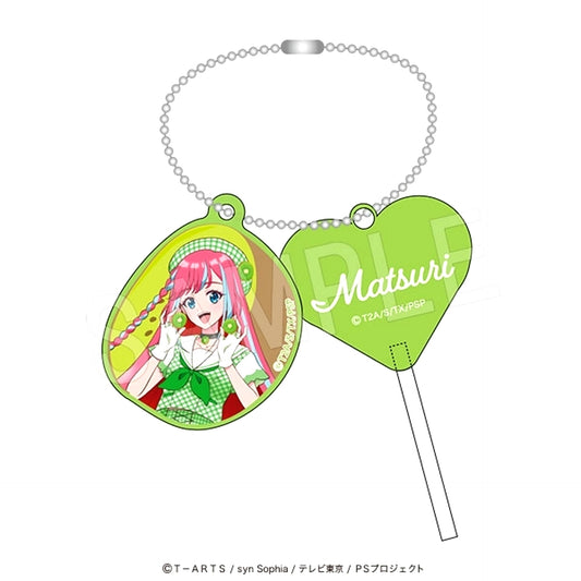 Pretty Series Heart Candy Keychain Fruits gingham ver. Matsuri Hibino Goods - Keychain [NEW]