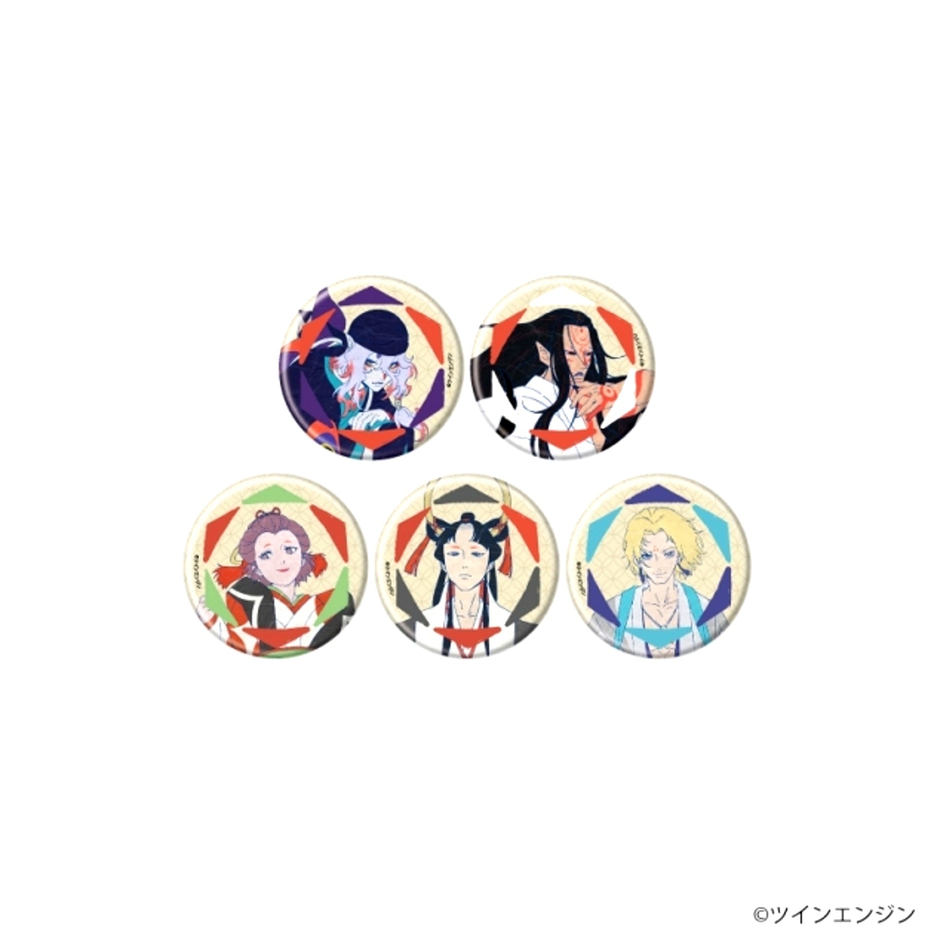 Mononoke the Movie Chapter III: Snake God Can Badge 02 / Blind (5 Types) (Official Illustration) [NEW]