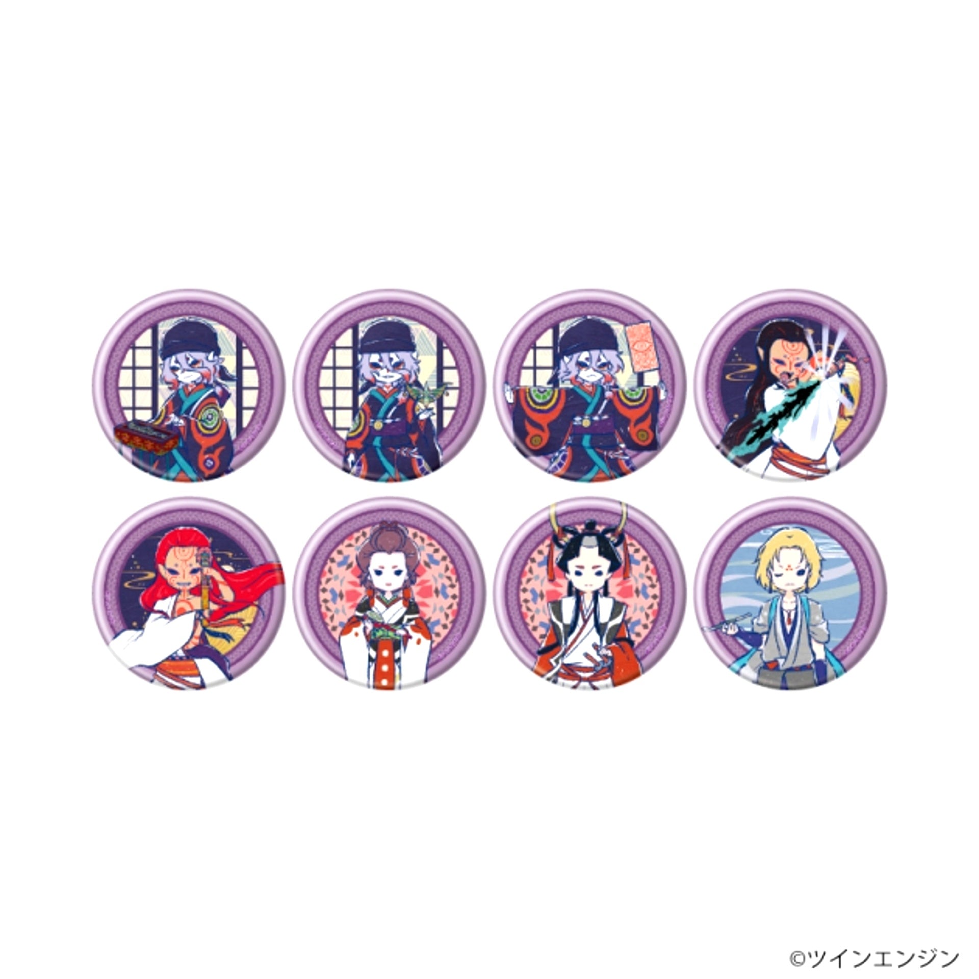 Mononoke the Movie Chapter 3: The Snake God Can Badge 03 / Blind (8 Types) (Graff Art Illustration) [NEW]