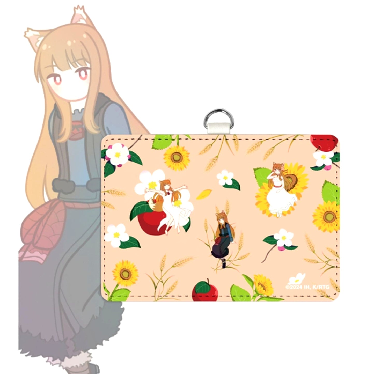 TV Anime Spice and Wolf: MERCHANT MEETS THE WISE WOLF Holo Botania 2-Pocket Pass Case with Neck Strap (Reissue) [NEW]