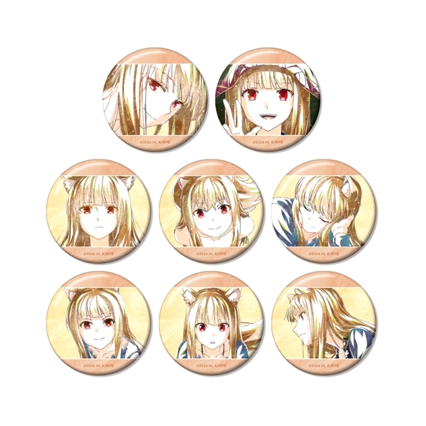 TV Anime Spice and Wolf MERCHANT MEETS THE WISE WOLF Trading Ani-Art Button Goods - Bache Resale [NEW]