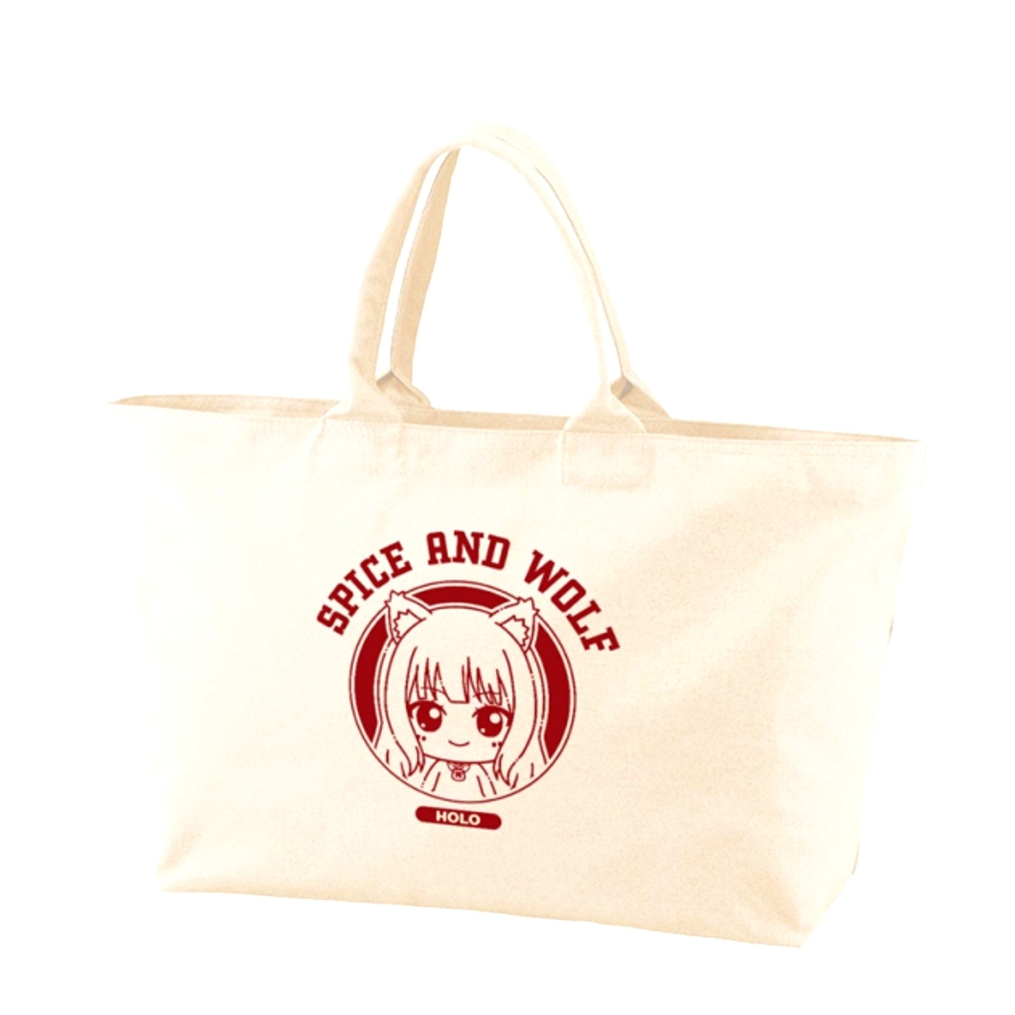 TV Anime Spice and Wolf: MERCHANT MEETS THE WISE WOLF Holo Chokonto! Big Zip Tote Bag (Reissue) [NEW]