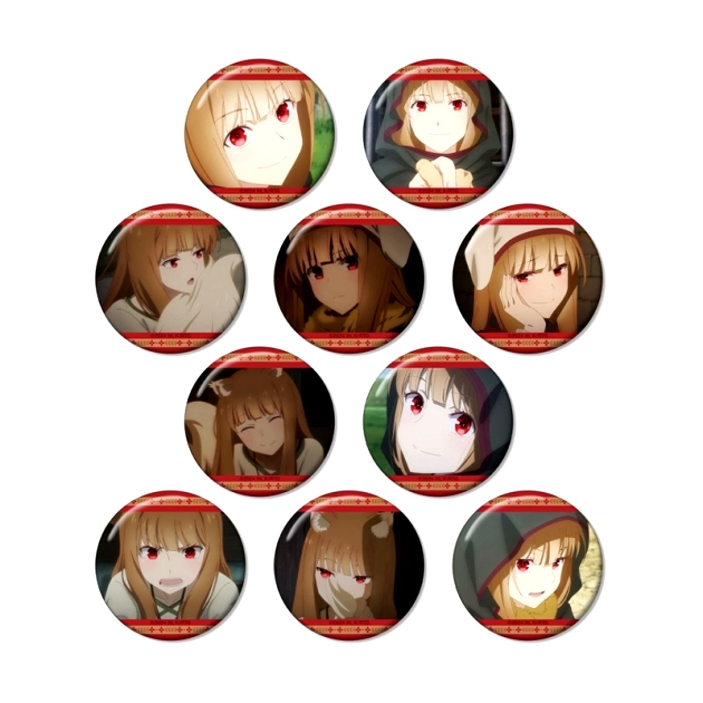 TV Anime Spice and Wolf MERCHANT MEETS THE WISE WOLF Trading Holo Scene Picture Button vol.2 Goods - Bache Resale [NEW]