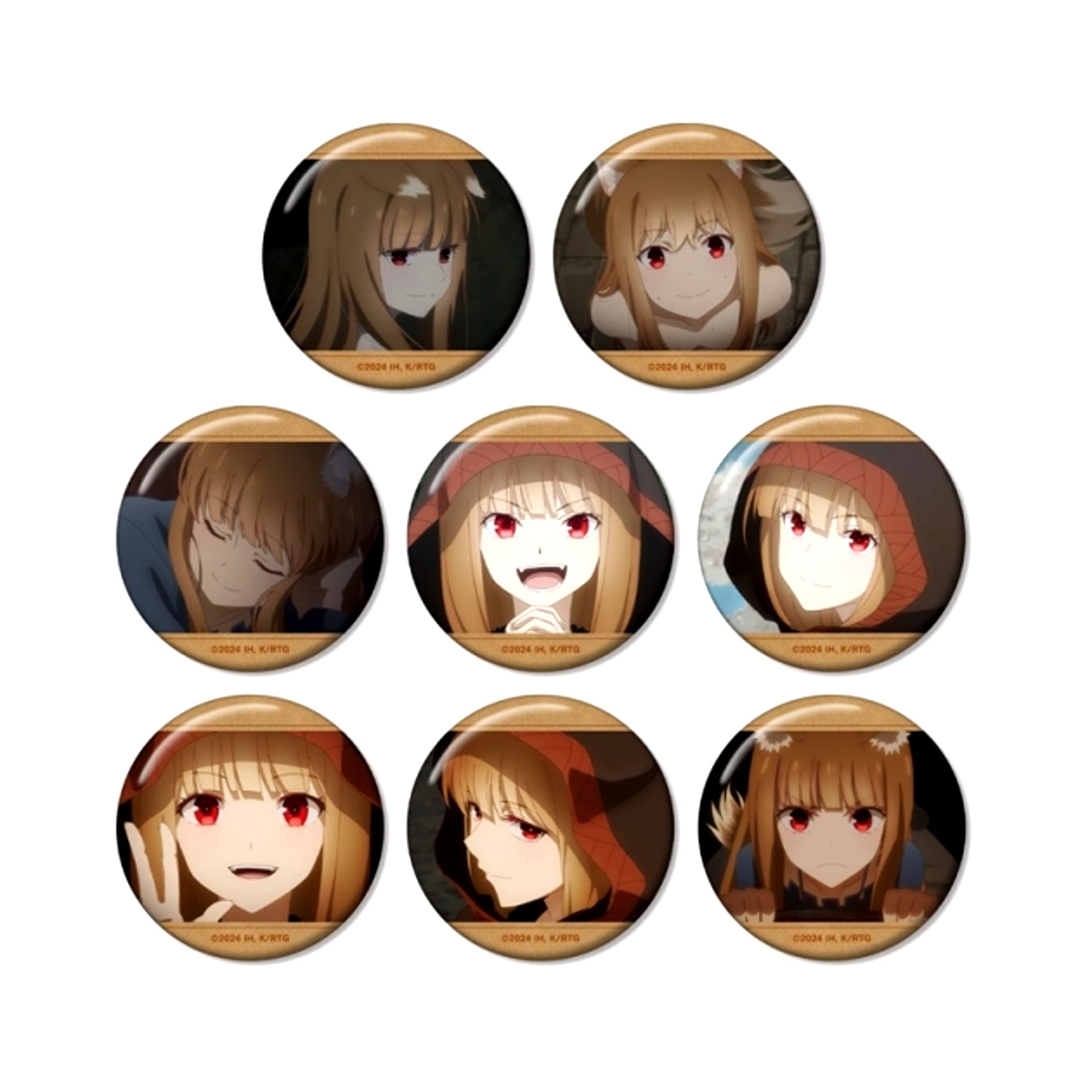 TV Anime Spice and Wolf MERCHANT MEETS THE WISE WOLF Trading Holo Scene Picture Button Goods - Bache Resale [NEW]