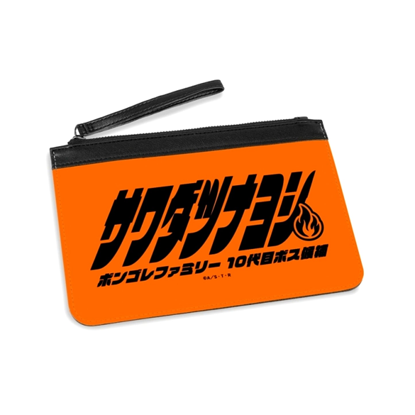 TV Anime Katekyo Hitman Reborn! Tsunayoshi Sawada ar-Unity Motif Name Design PU Leather Flat Pouch (Reissue) [NEW]