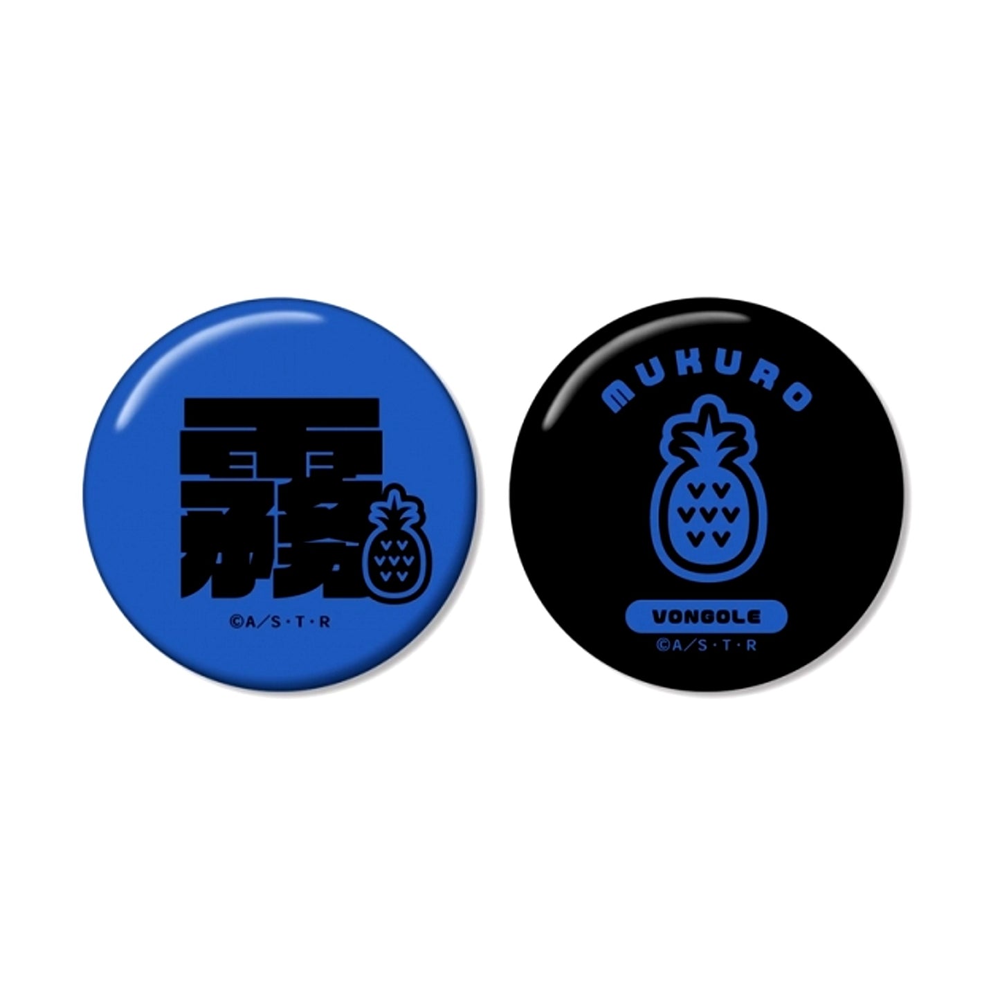 TV Anime Katekyo Hitman Reborn! Mukuro Rokudo (10 Years Later) ar-Unity Motif Name Design Can Badge Set of 2 (Reissue) [NEW]