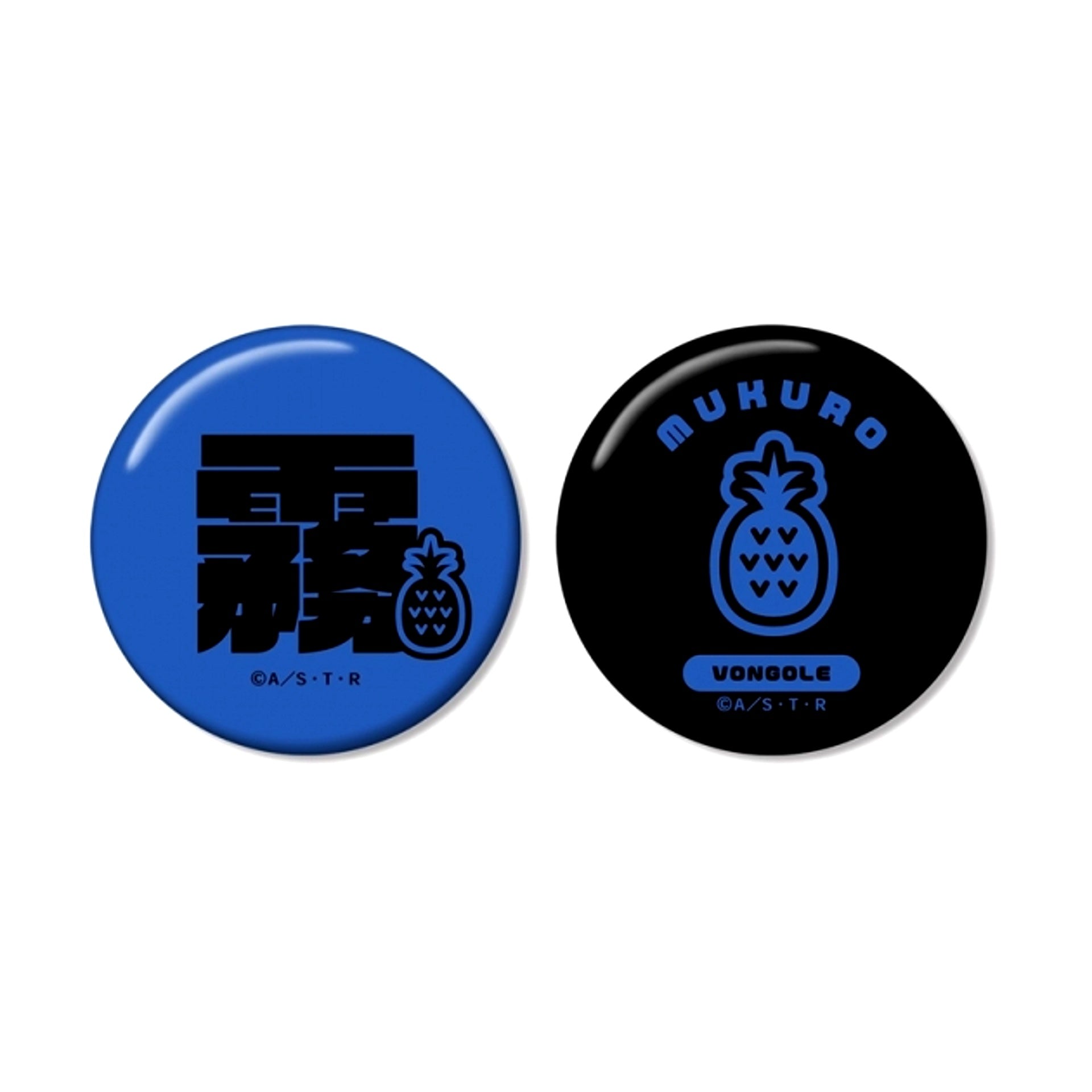 TV Anime Katekyo Hitman Reborn! Mukuro Rokudo (10 Years Later) ar-Unity Motif Name Design Can Badge Set of 2 (Reissue) [NEW]