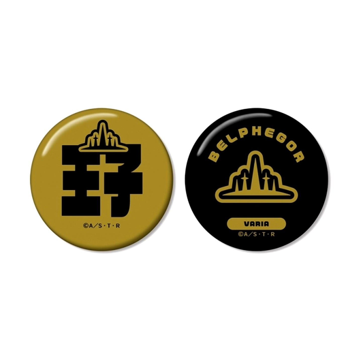 TV Anime Katekyo Hitman Reborn! Belphegor (10 Years Later) ar-Unity Motif Name Design Can Badge Set of 2 (Reissue) [NEW]