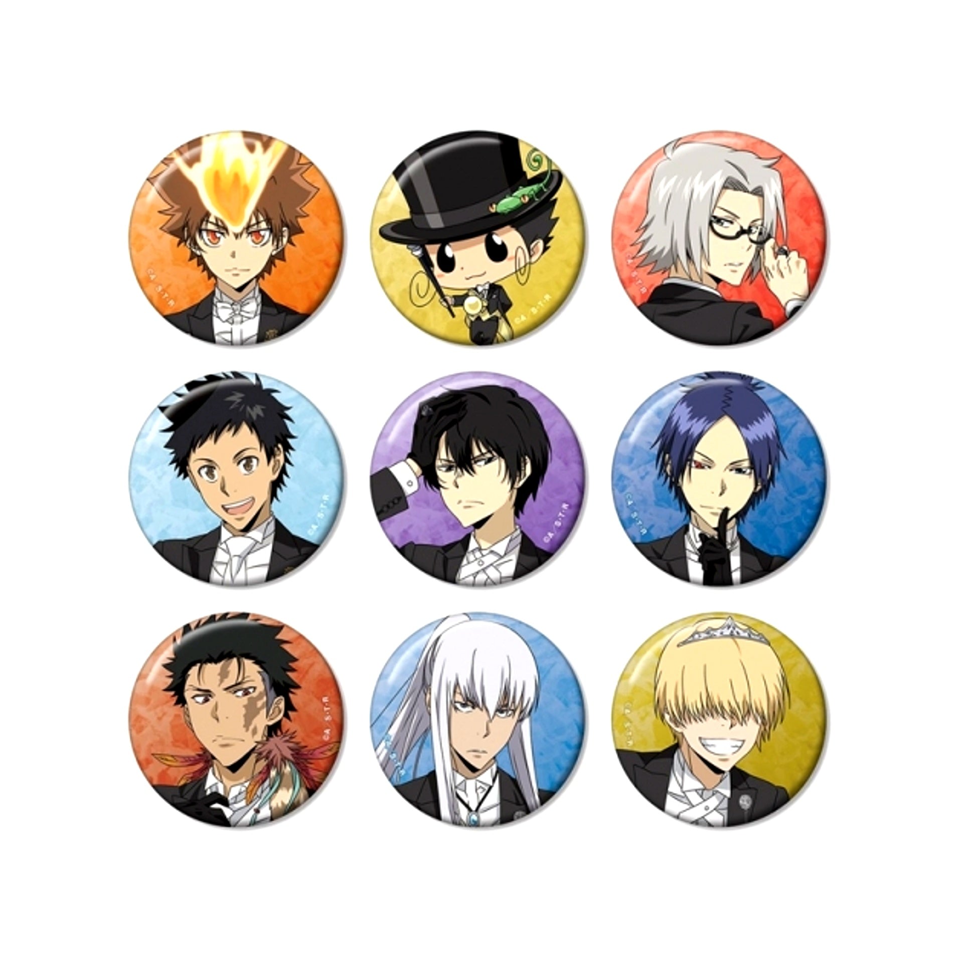 TV Anime Katekyo Hitman Reborn! Newly Drawn Tailcoat ver. Trading Can Badge ver.A (Reissue) [NEW]