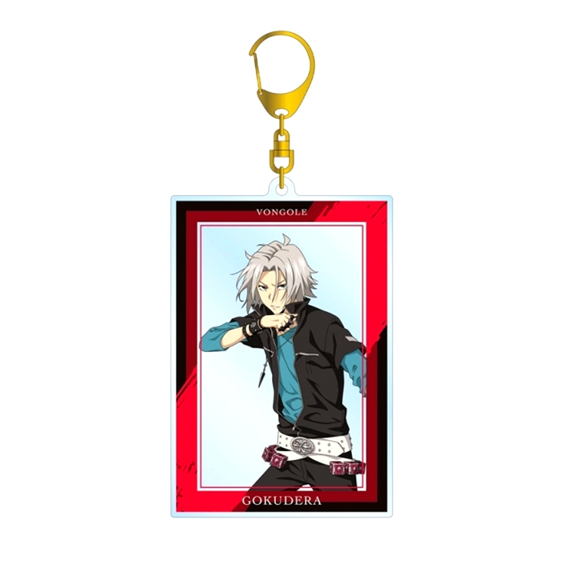 TV Anime Katekyo Hitman Reborn! Newly Drawn Illustration Hayato Gokudera Training Scene ver. Big Acrylic Keychain (Reissue) [NEW]