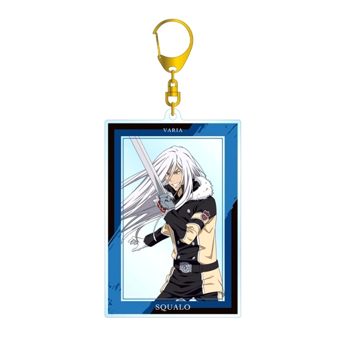 TV Anime Katekyo Hitman Reborn! Newly Drawn Illustration Superbi Squalo (10 Years Later) Training Scene ver. Big Acrylic Keychain (Reissue) [NEW]