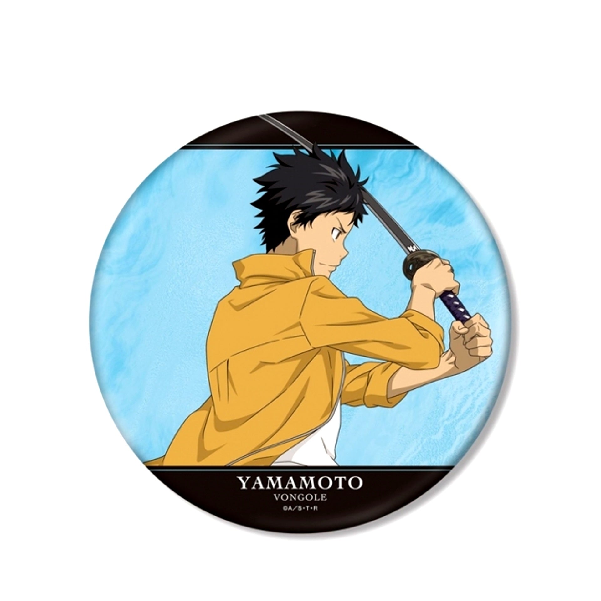 TV Anime Katekyo Hitman Reborn! Newly Drawn Illustration Takeshi Yamamoto Training Scene ver. Big Can Badge (Reissue) [NEW]