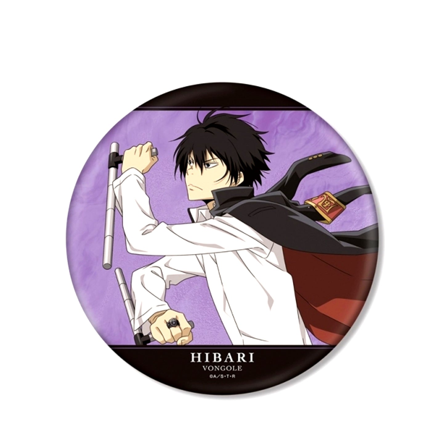 TV Anime Katekyo Hitman Reborn! Newly Drawn Illustration Kyoya Hibari Training Scene ver. BIG Can Badge (Reissue) [NEW]