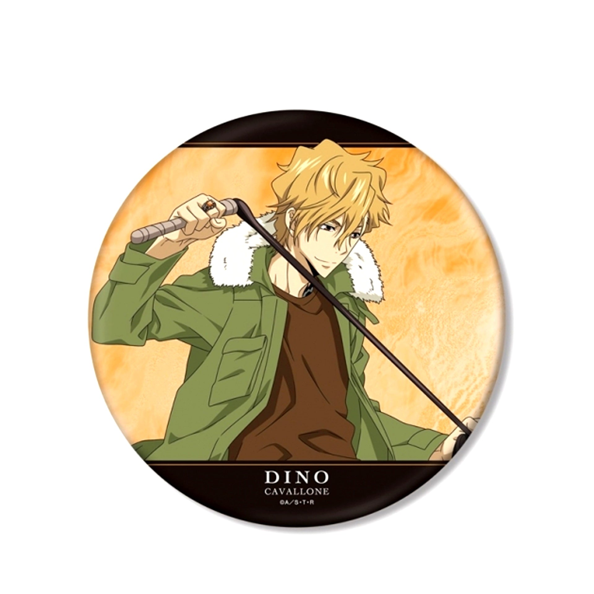 TV Anime Katekyo Hitman Reborn! Newly Drawn Illustration Dino (10 Years Later) Training Scene ver. Big Can Badge (Reissue) [NEW]