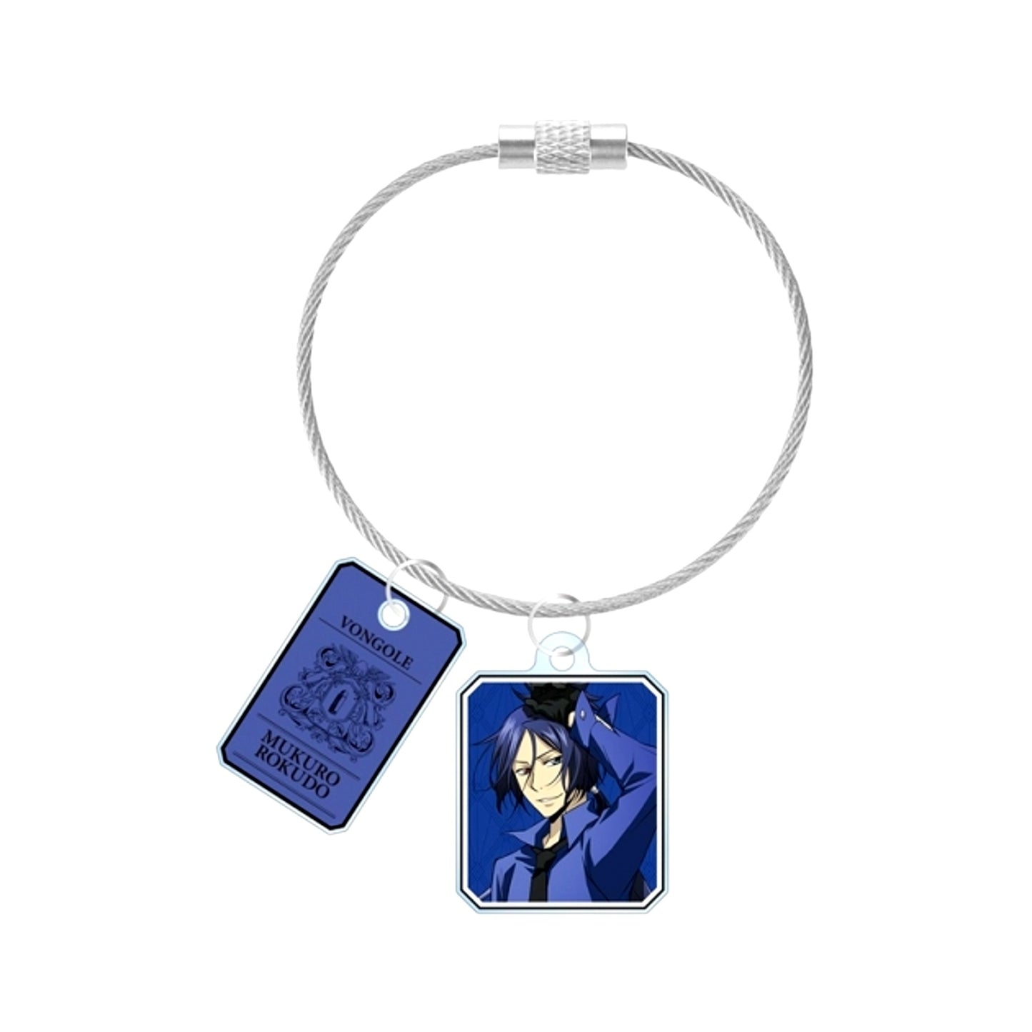 TV Anime Katekyo Hitman Reborn! Newly Drawn Illustration Mukuro Rokudo (10 Years Later) Color Shirt ver. Double Wire Acrylic Keychain (Reissue) [NEW]
