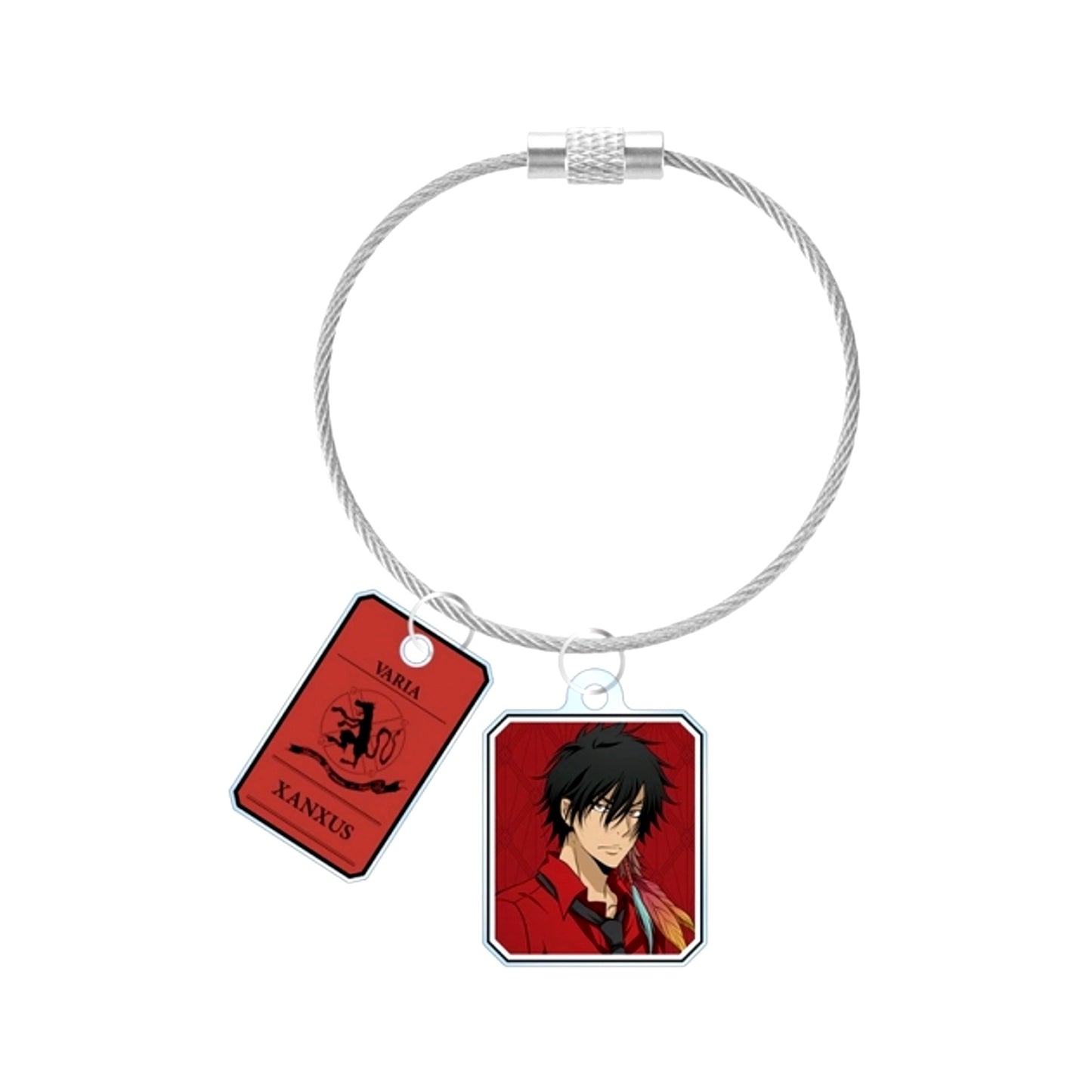 TV Anime Katekyo Hitman Reborn! Newly Drawn Illustration XANXUS (10 Years Later) Color Shirt ver. 2-Link Wire Acrylic Keychain (Reissue) [NEW]