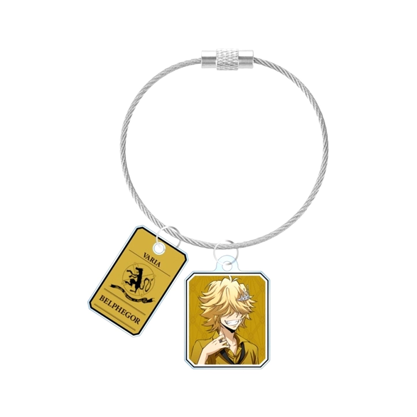 TV Anime Katekyo Hitman Reborn! Newly Drawn Illustration Belphegor (10 Years Later) Color Shirt ver. Double Wire Acrylic Keychain (Reissue) [NEW]