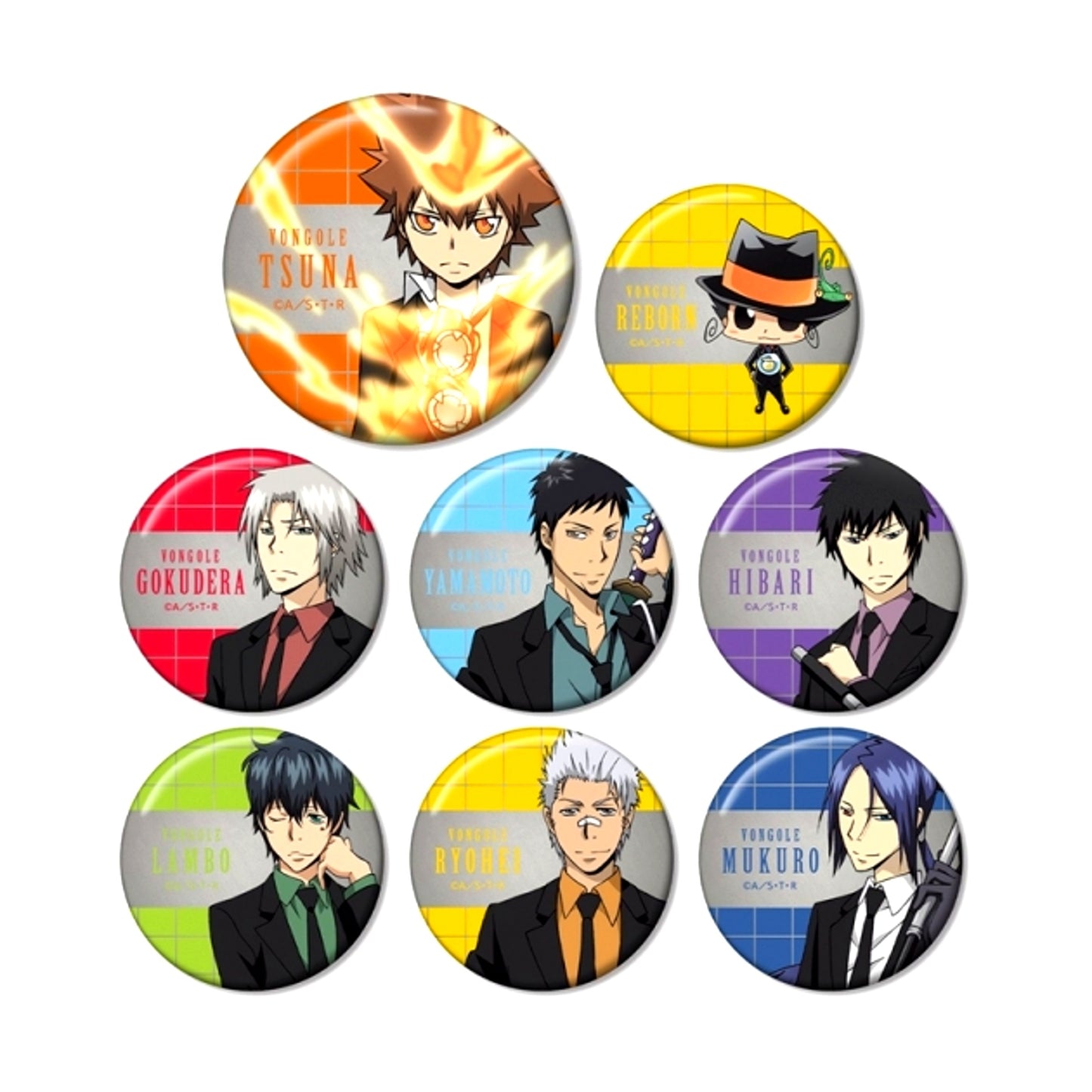 TV Anime Reborn! Trading Metallic Button Goods - Bache Resale [NEW]