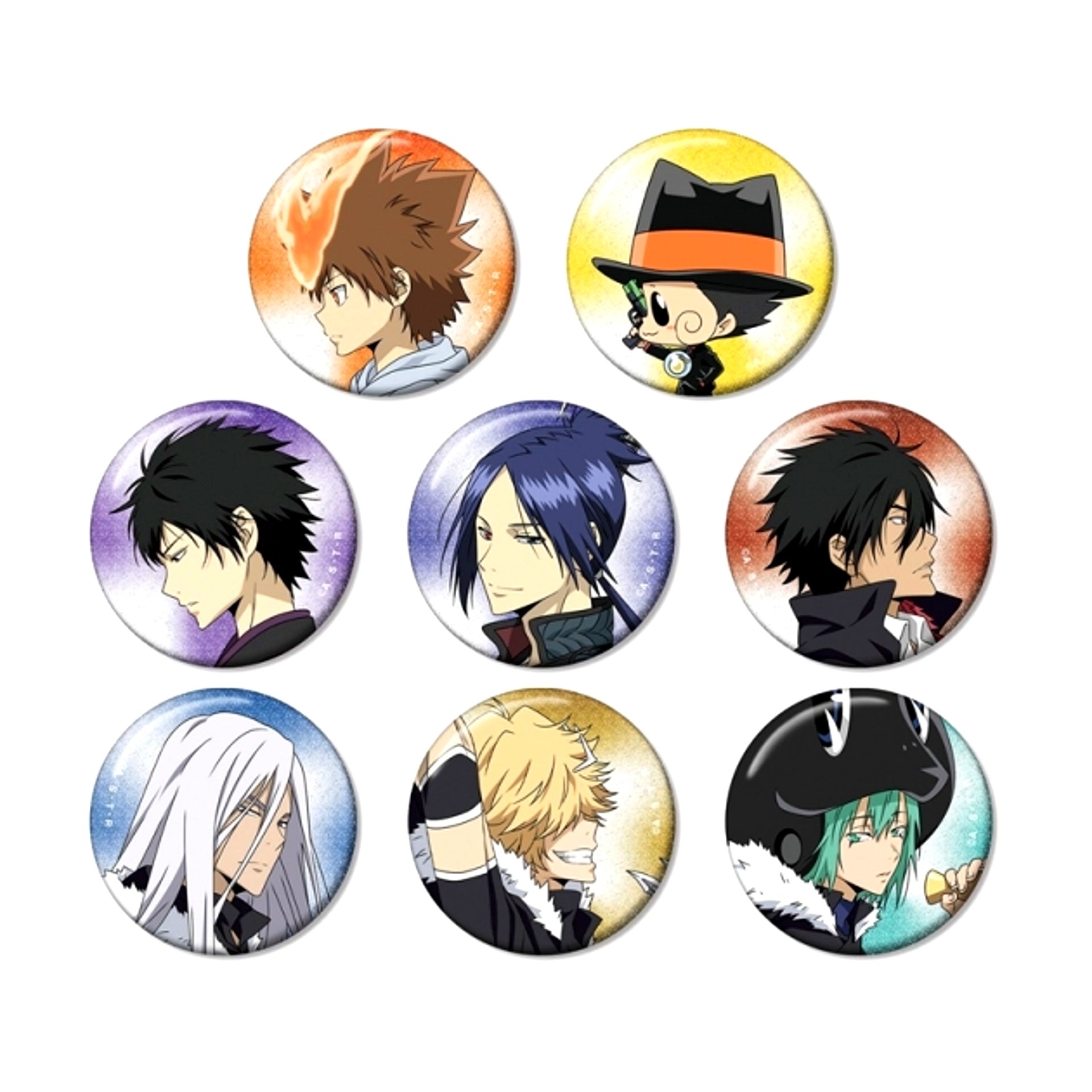 TV Anime Katekyo Hitman Reborn! Newly Drawn Walking ver. Trading Glitter Can Badge (Reissue) [NEW]